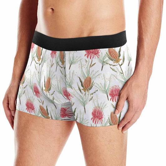 Australian Wattle Large Print  AUS Men's Boxer Briefs (Made In AUS)