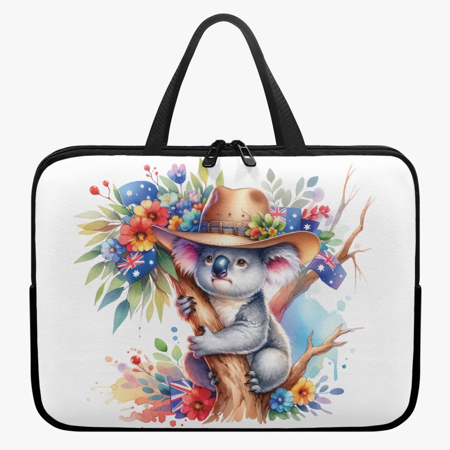 Laptop Sleeve with Handles - Australian Animals - Koala