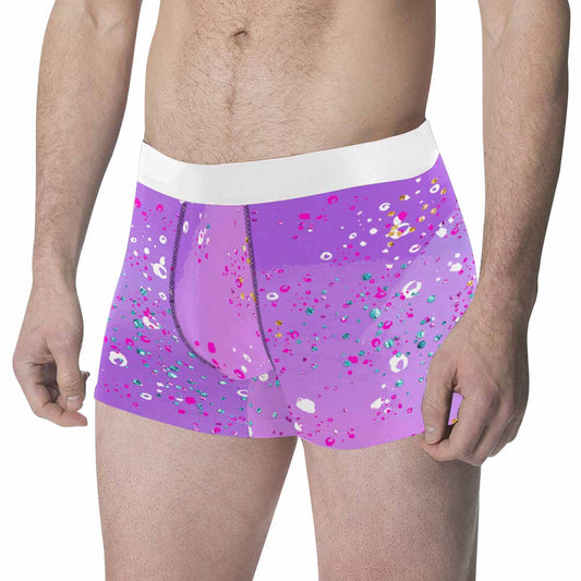 Purple Splash Men's All Over Print Boxer Briefs (Made In AUS)