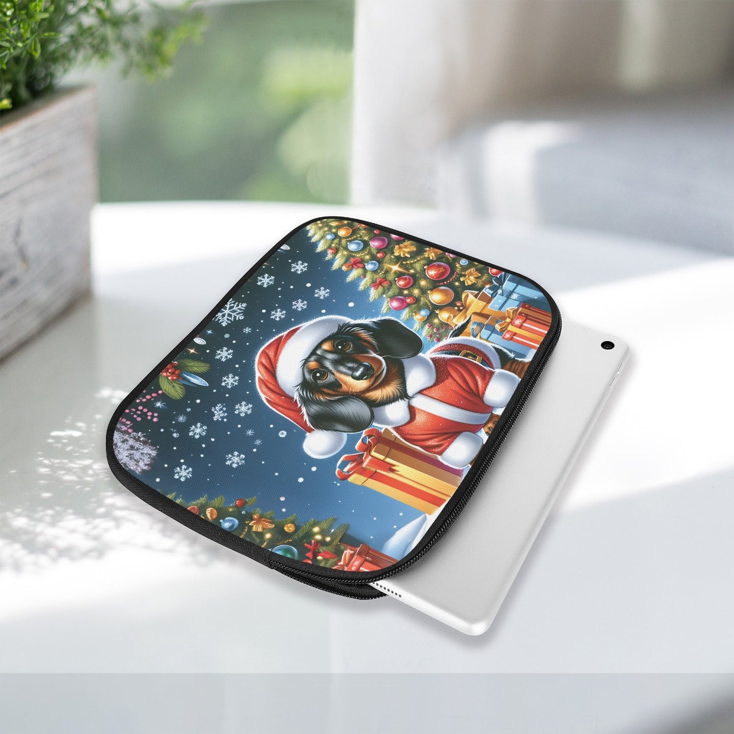 Tablet Sleeve - Christmas - Dachshund  - awd-513