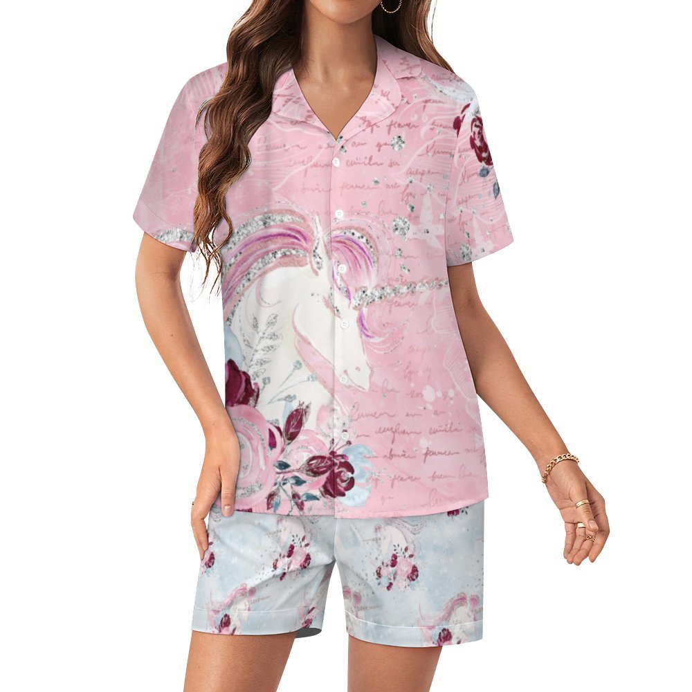 Women's Silk Satin Pajama Set Silk pajama set