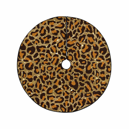 Animal print 5  Christmas Tree Skirt