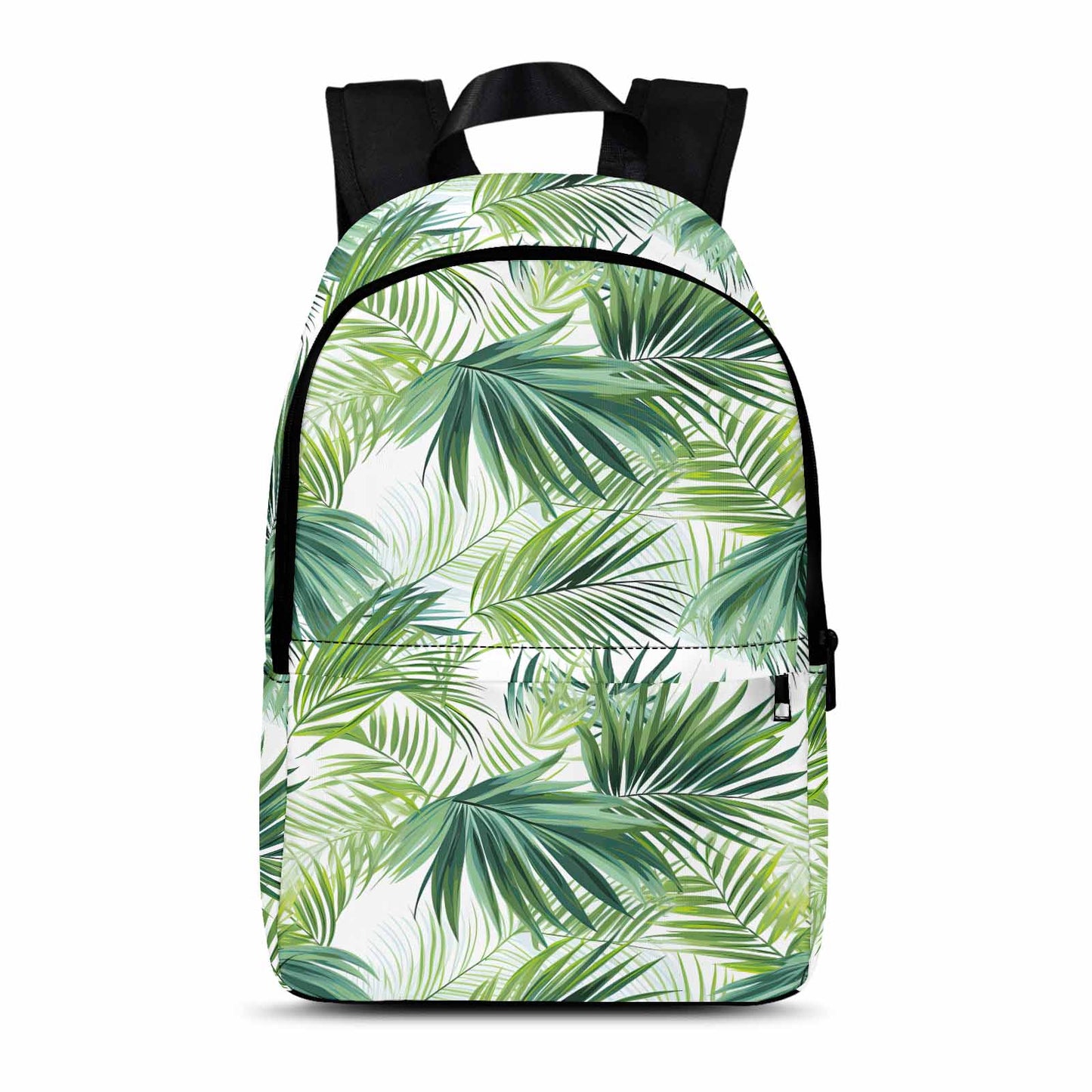 Green Palm Leaves Adult Casual Backpack