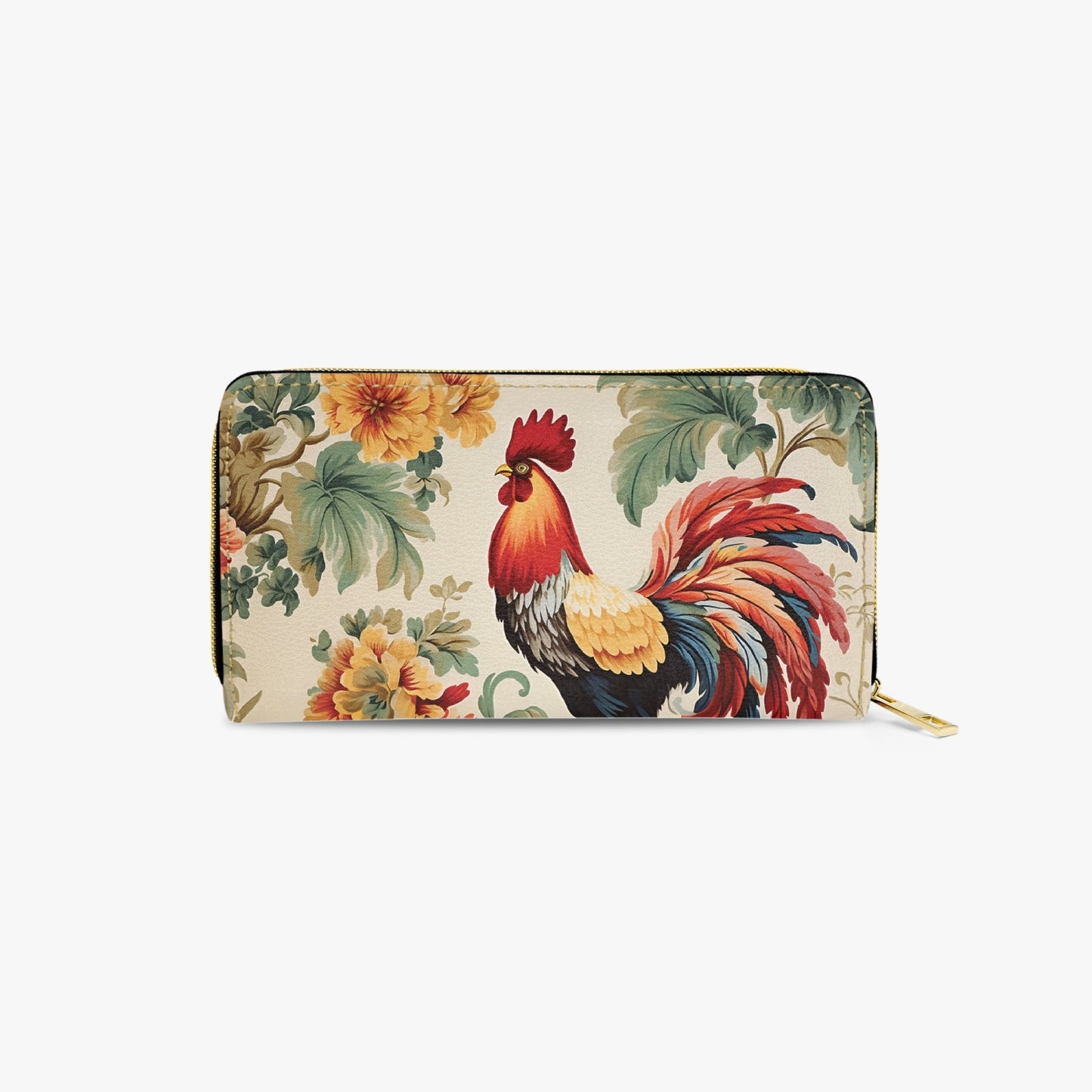 Long Type Zipper Purse - Chicken/Rooster