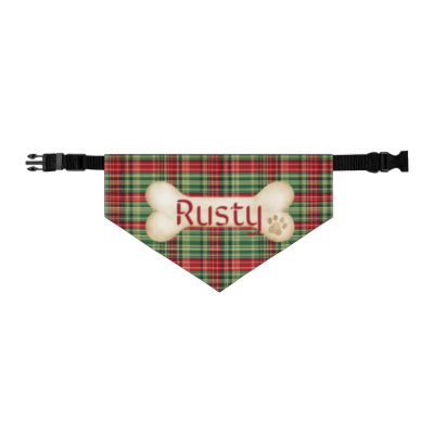 Tartan Collection 19 - Pet Tag Round and Bone Shape, Bandana, Lead, Dinner Bowl, Pet Bed