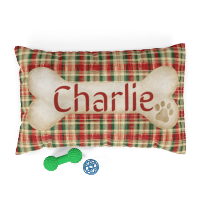 Tartan Collection 8 - Pet Tag Round and Bone Shape, Bandana, Lead, Dinner Bowl, Pet Bed