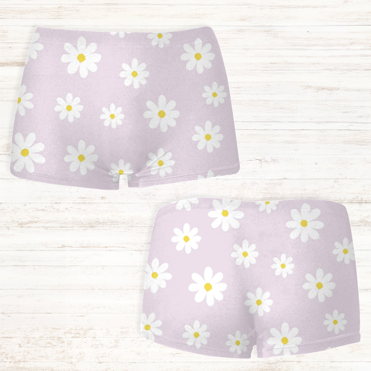 Women's Personalised Daisy Boxer Shorts