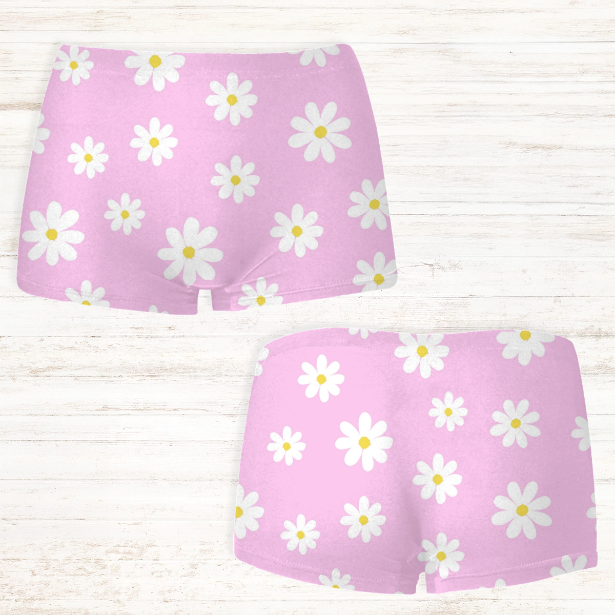 Women's Personalised Daisy Boxer Shorts