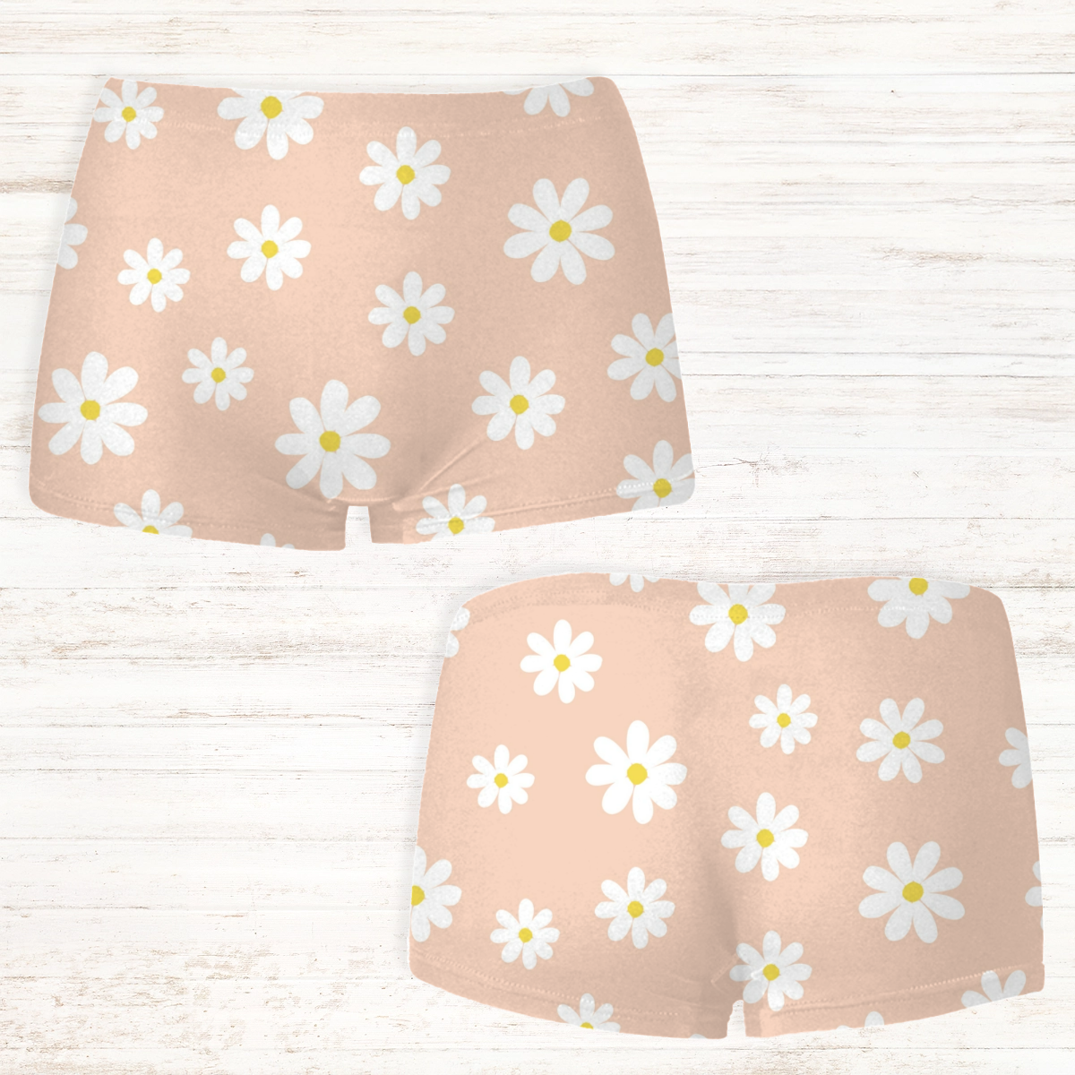 Women's Personalised Daisy Boxer Shorts