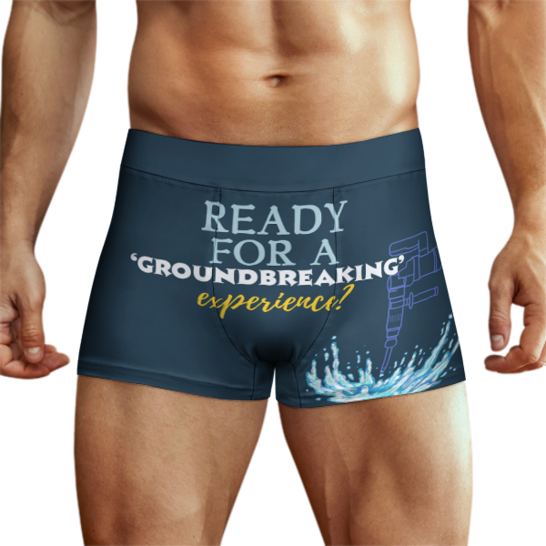 Personalised Men's Funny Quote Drill Boxer Shorts (D7266859)