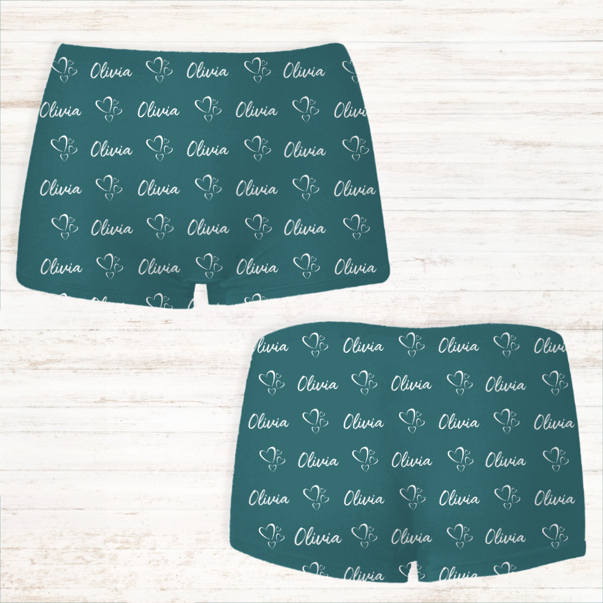 Women's Personalised Boxer Shorts