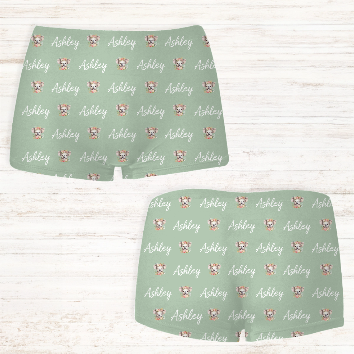 Women's Personalised Boxer Shorts