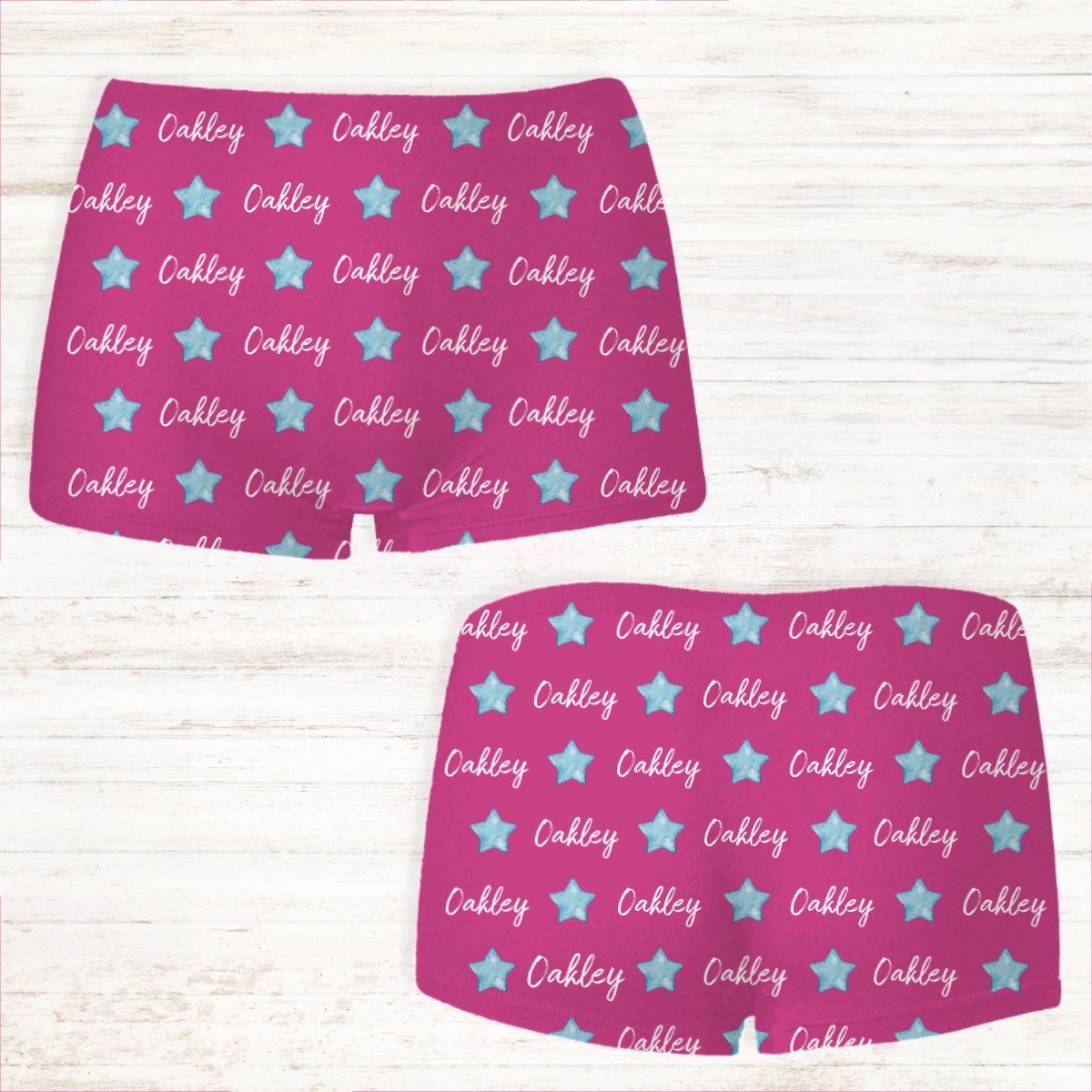 Women's Personalised Boxer Shorts