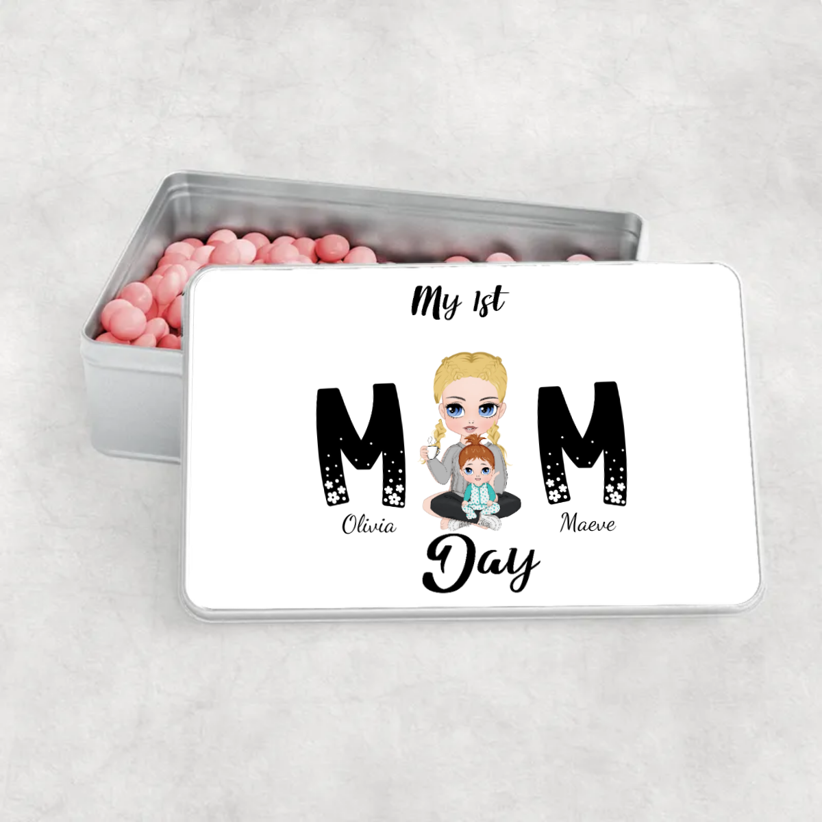 Personalised Aluminium Tin My 1st Mothers Day