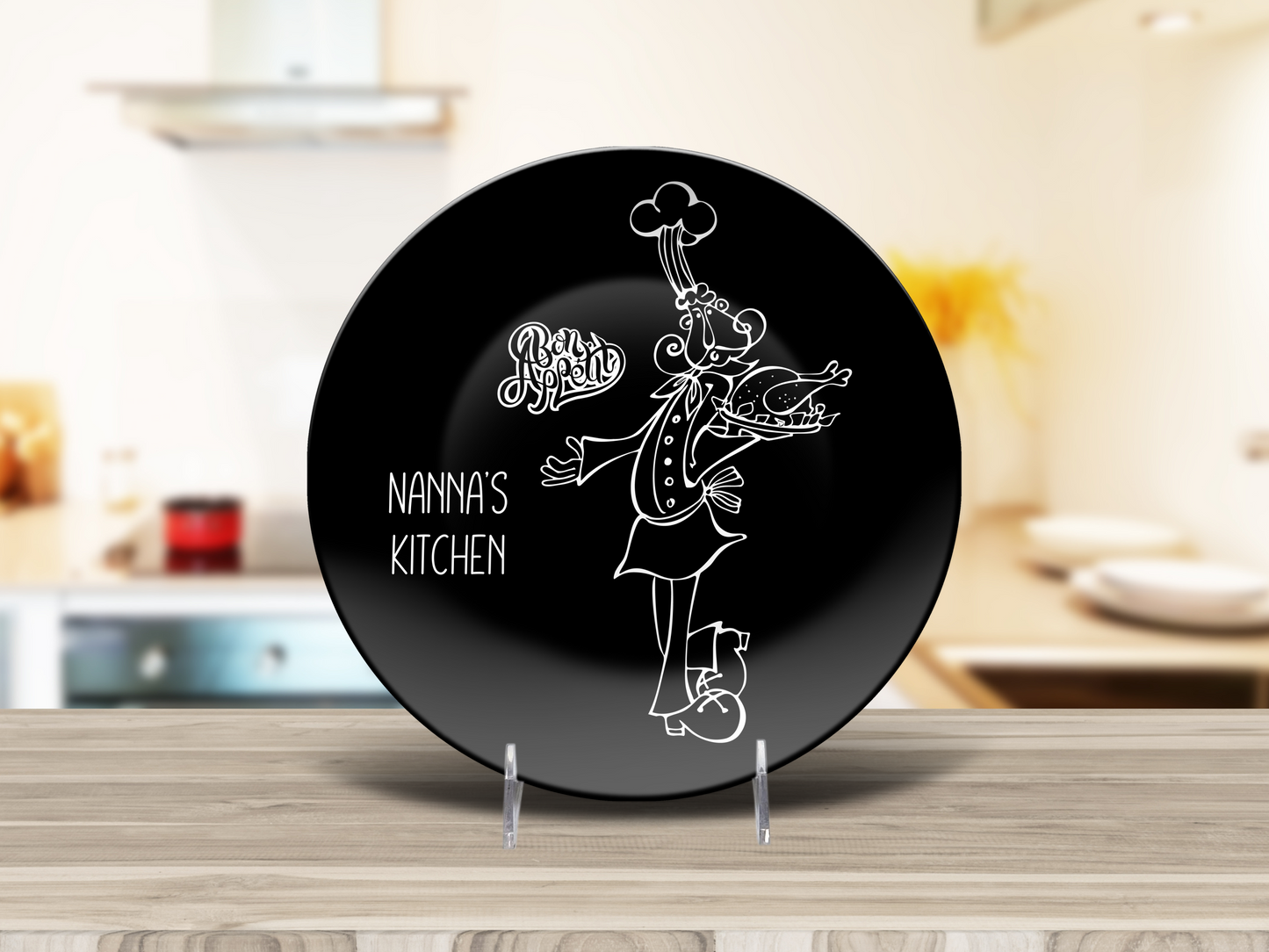 Bon Appetit Personalised Plate Bon Appetit Personalised Platter Chef Platter