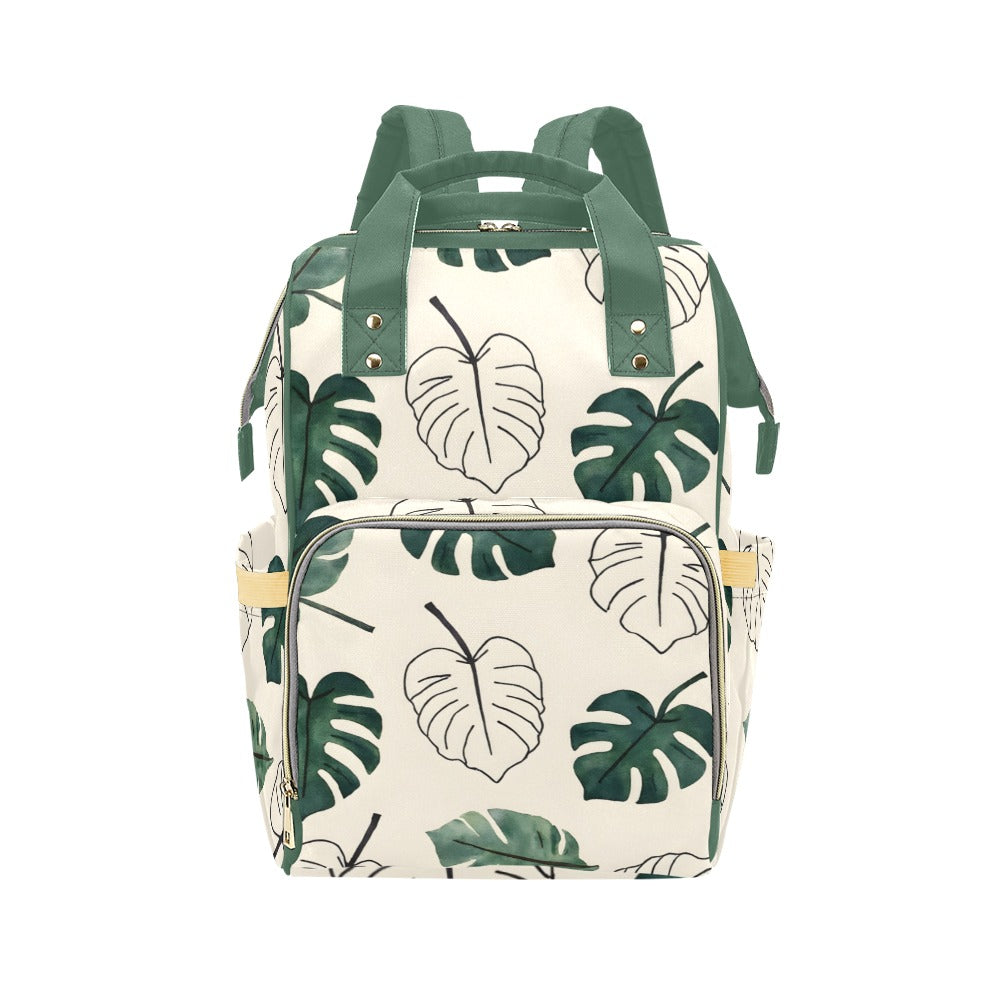 Monsteria Pattern Multi-Function Diaper Backpack/Diaper Bag (Model 1688)