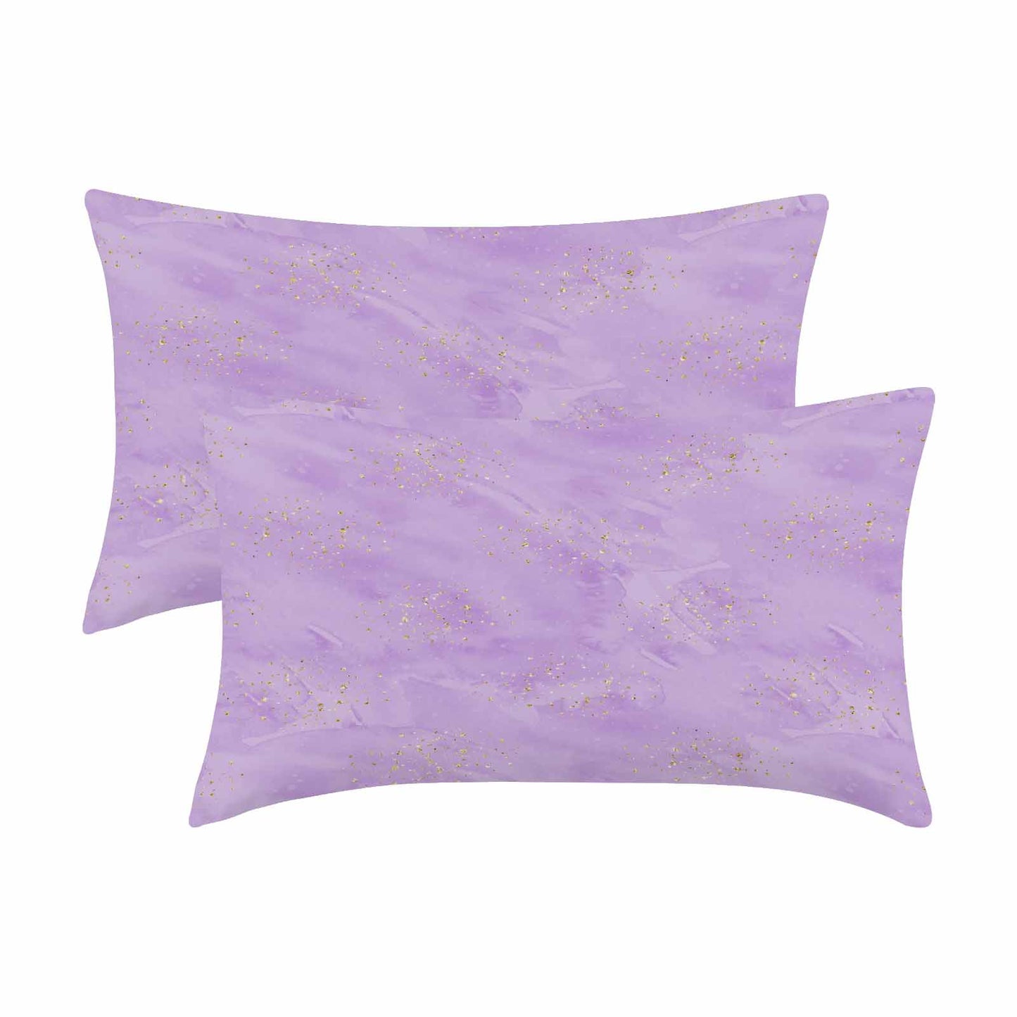 Purple  Peach Skin Pillowcase 20"x12" (One Side Printing)(2 Pack)