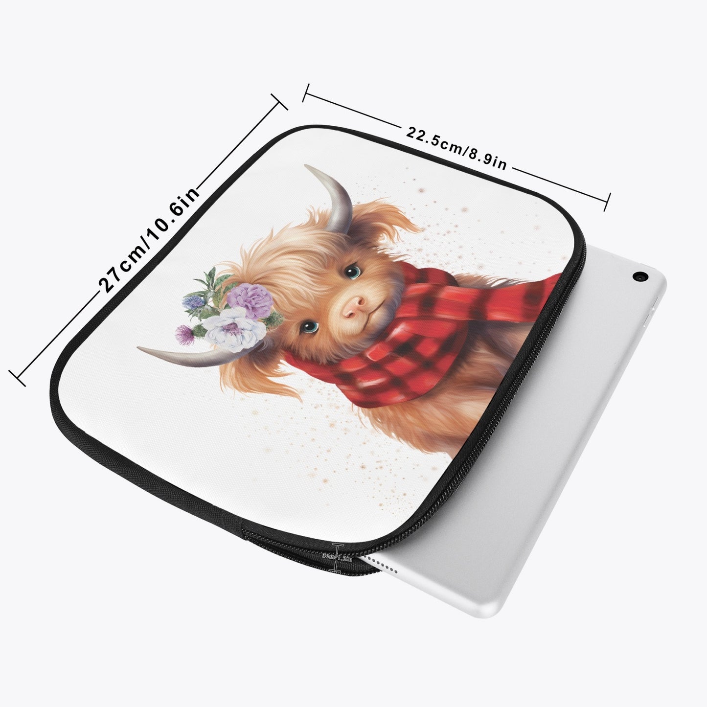 Tablet Sleeve - Highland Cow, awd-557