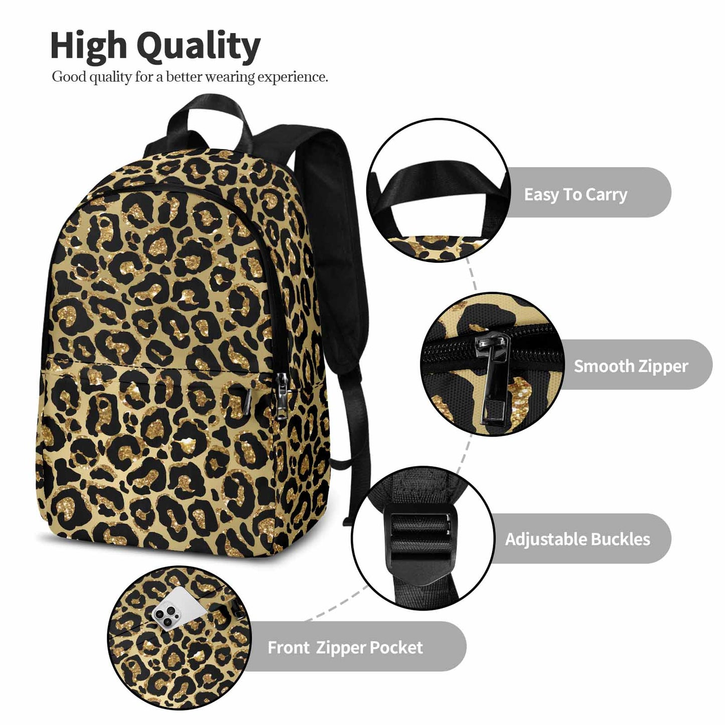 Animal print 4  Adult Casual Backpack