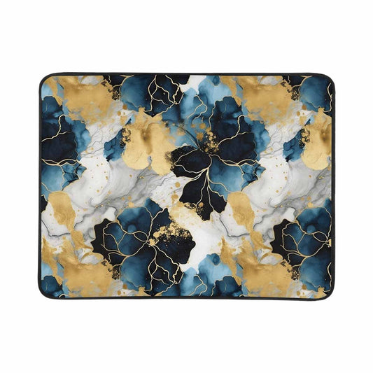 Blue Ink Floral  Beach Mats 78"x 60"