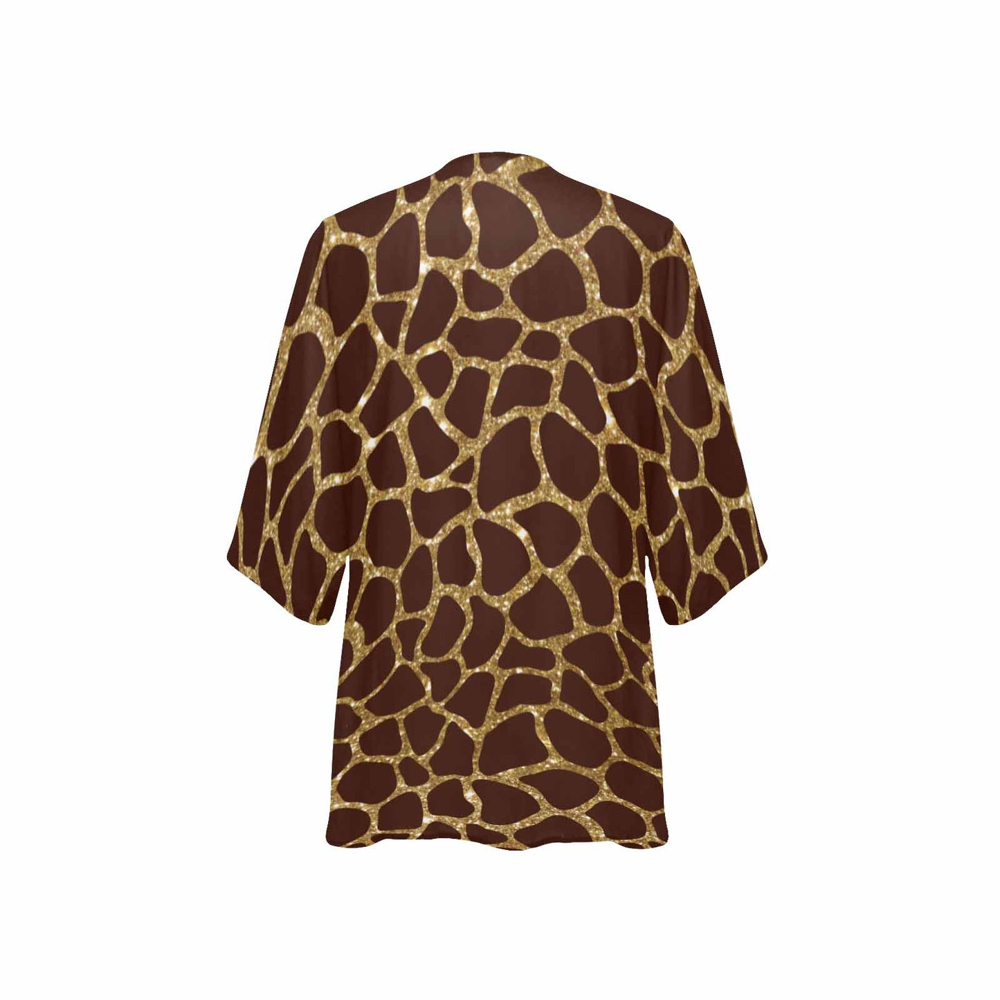 Animal print 6  Women's Kimono Chiffon Cover Up