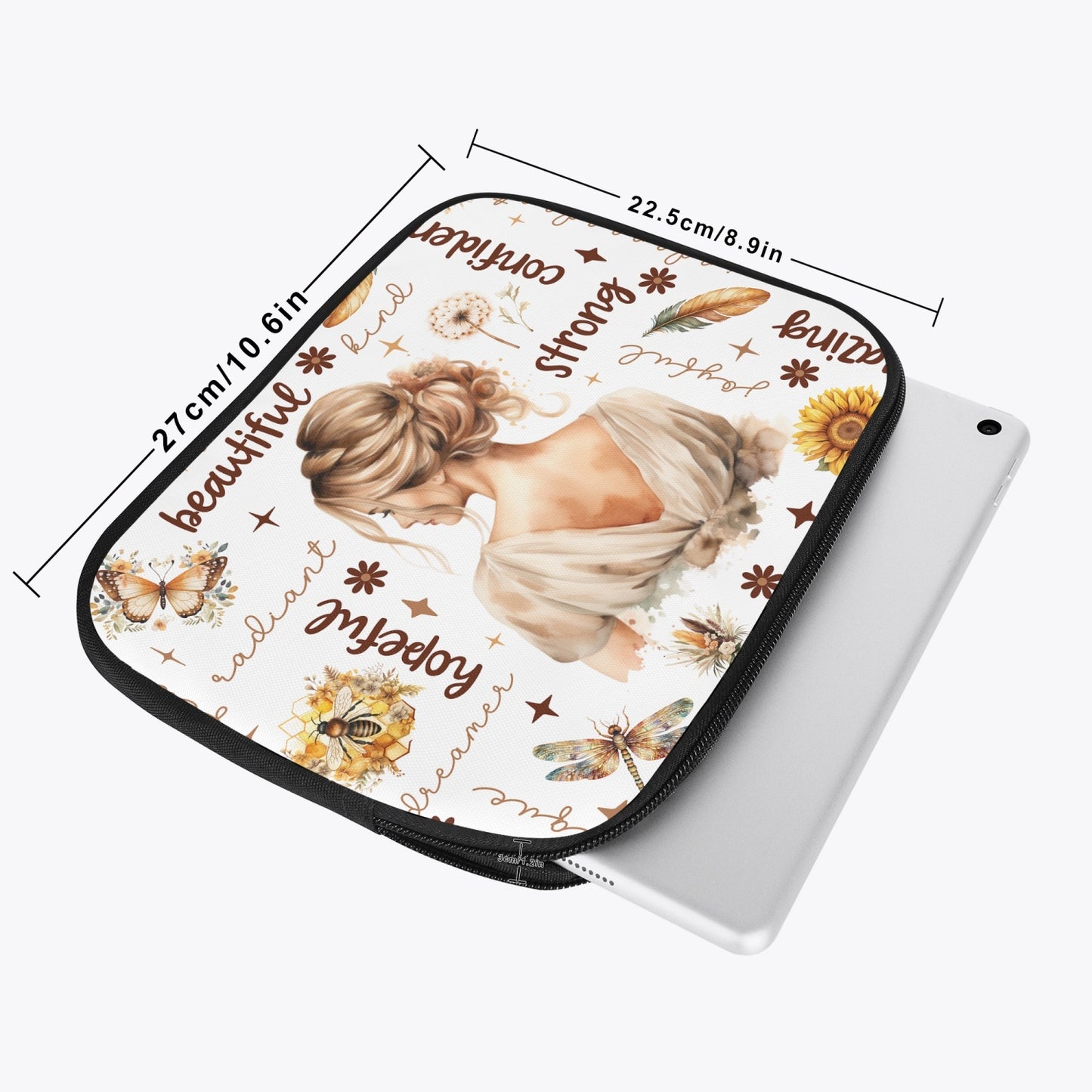 Tablet Sleeve - Affirmations - Blonde Hair