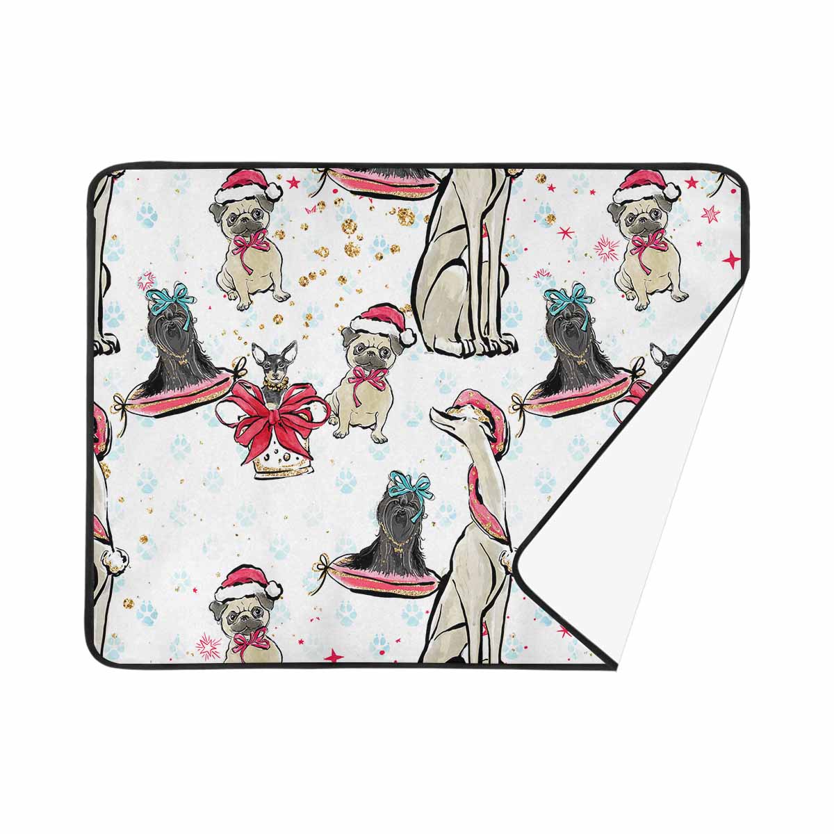 Dog Christmas  Beach Mats 78"x 60"