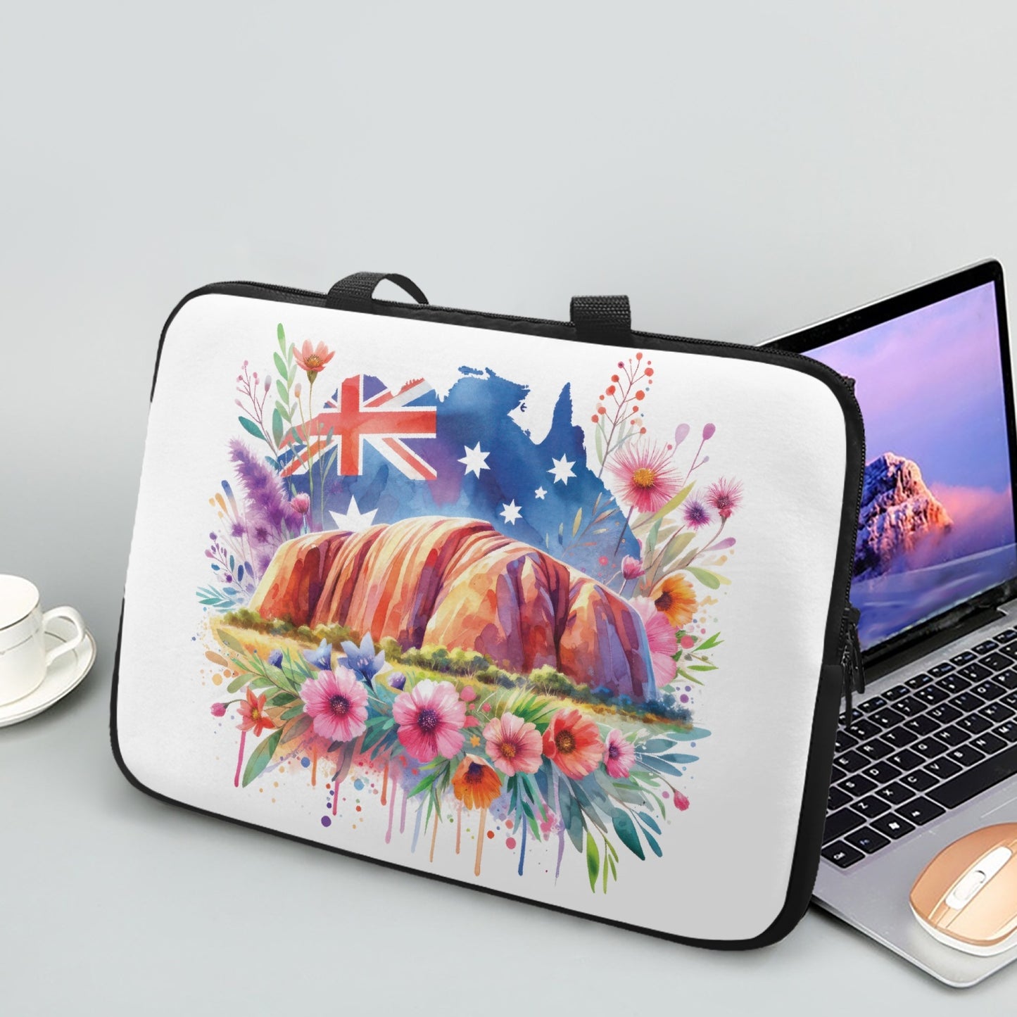 Laptop Sleeve with Handles - Uluru - Ayers Rock - Australia