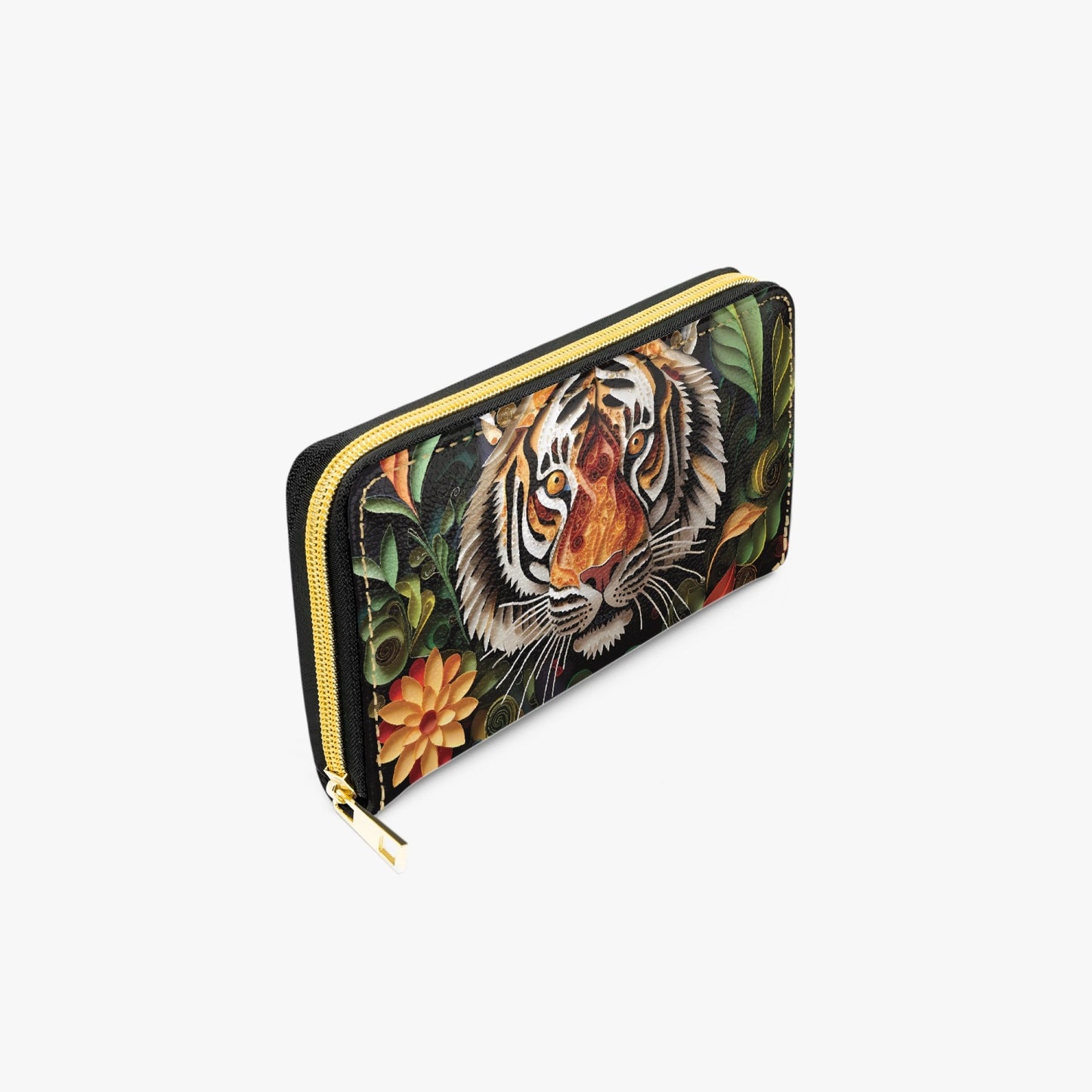 Long Type Zipper Purse - Tiger