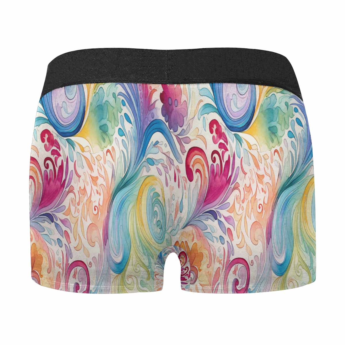 Pastel Rainbow Paisley AUS Men's Boxer Briefs (Made In AUS)