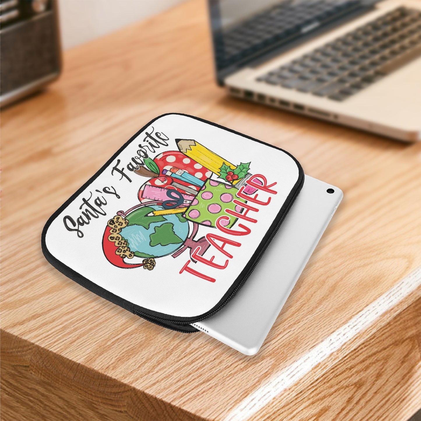 Tablet Sleeve - Santa's Favorite Teacher, awd-547