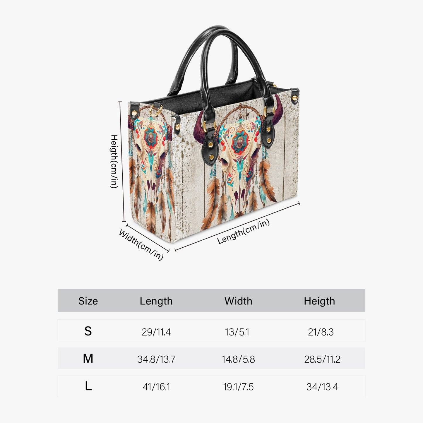 Women's Tote Bag - Western - Skull