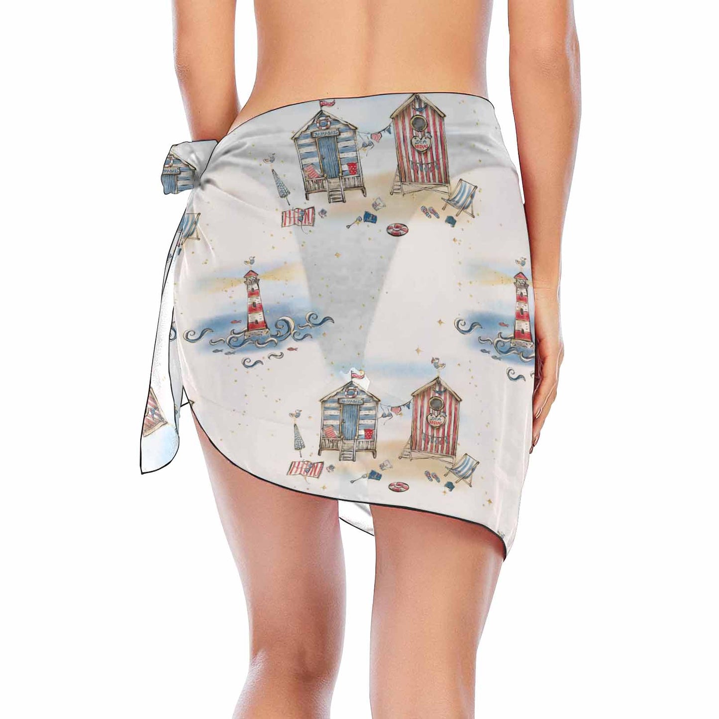 Sea you at the beach  Women's Beach Sarong Wrap