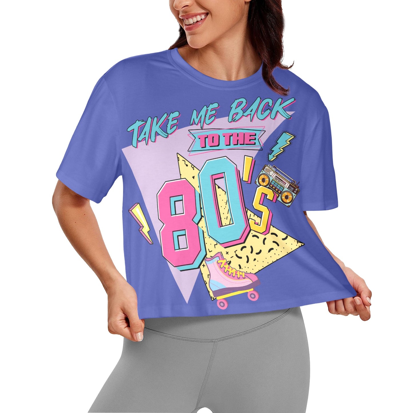 Take me Back to the 80's  Women's Cropped T-Shirt