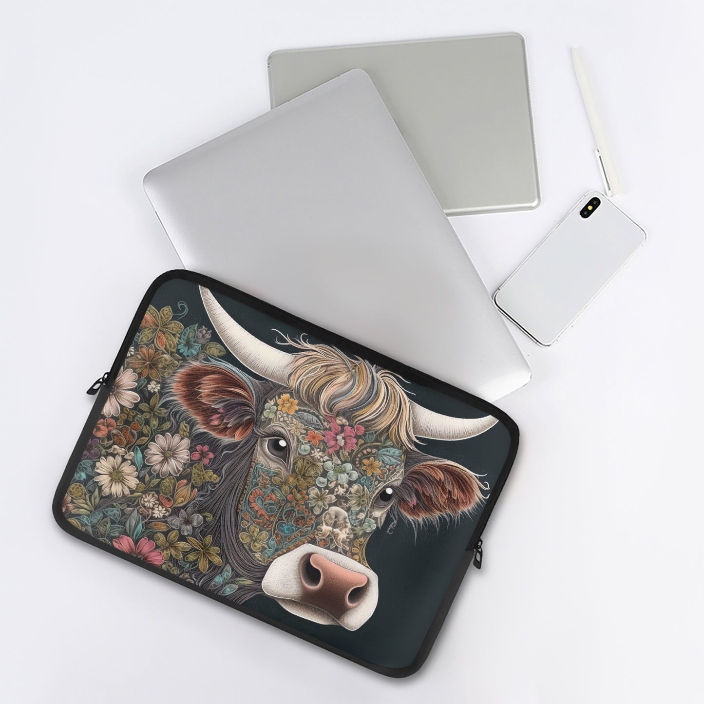 Laptop Sleeve - without handles - Highland Cow