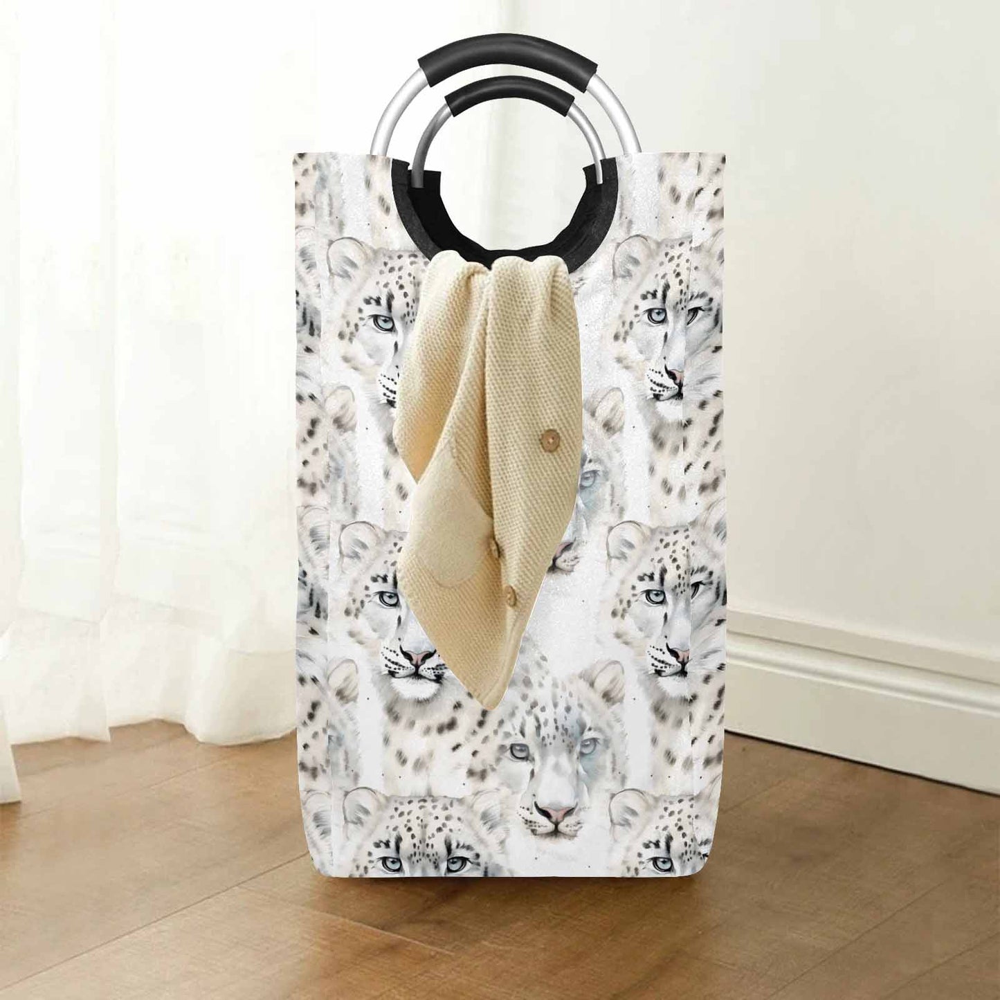 Leopard  Square Laundry Basket