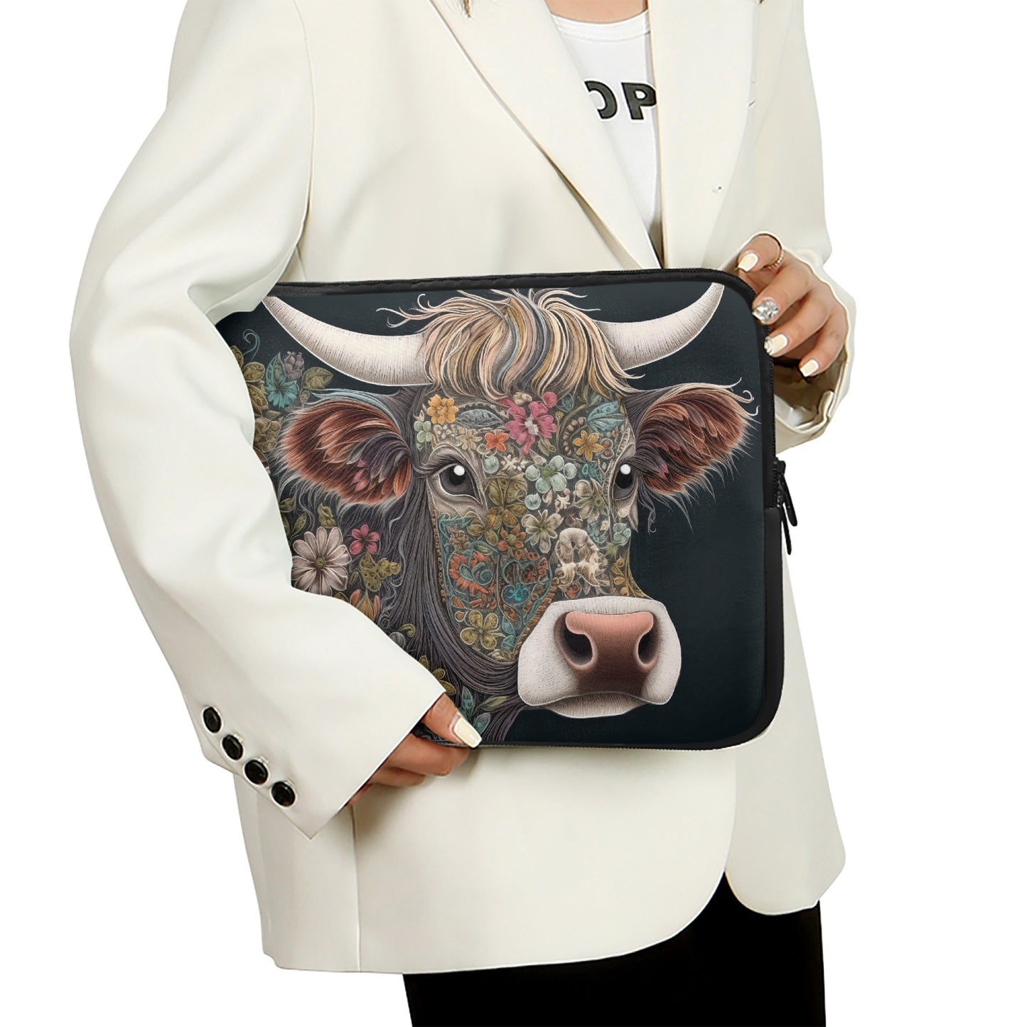 Laptop Sleeve - without handles - Highland Cow