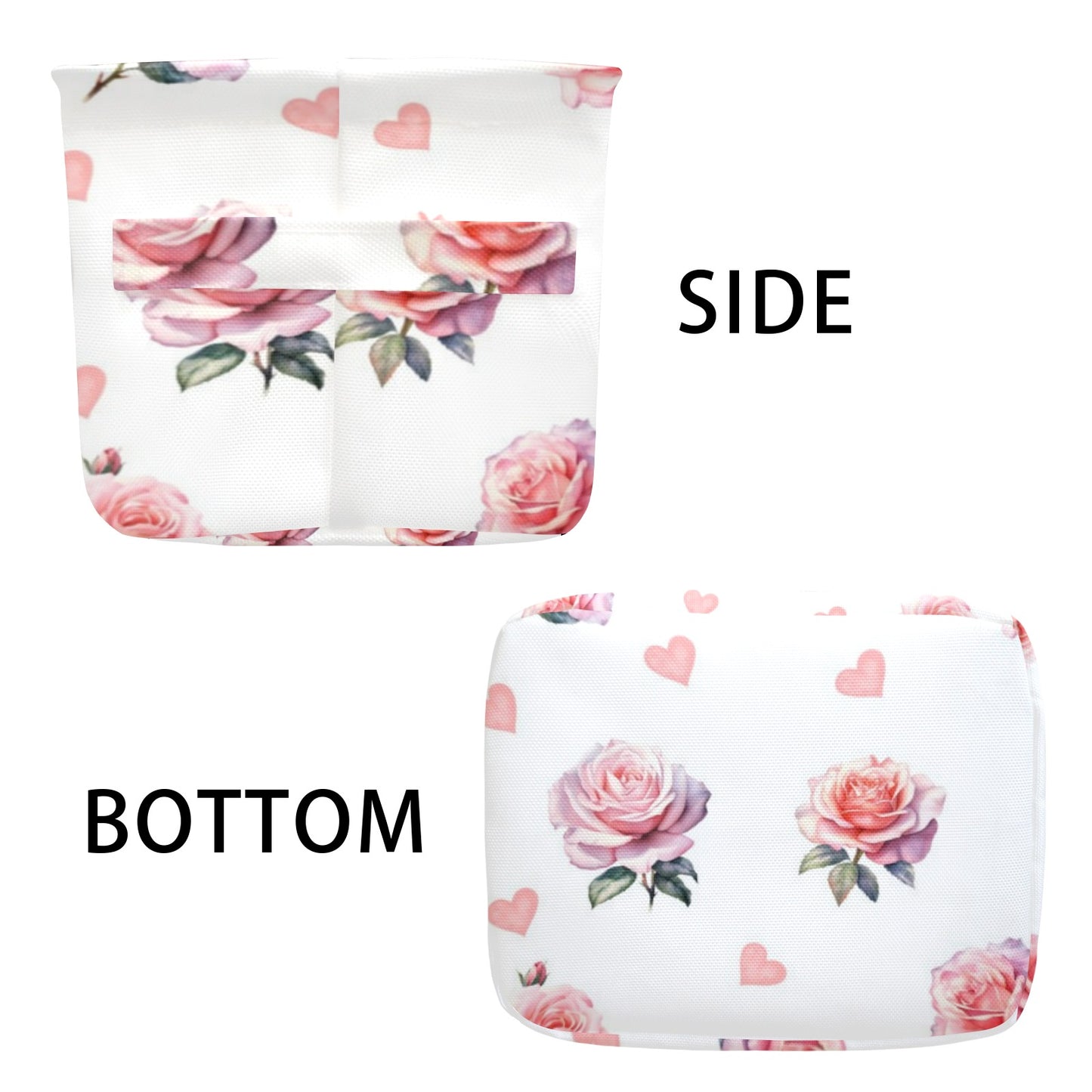 roses Fabric Storage Basket