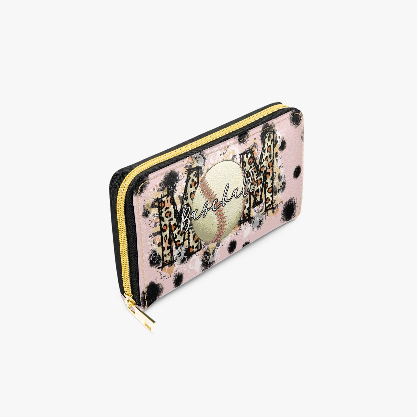 Long Type Zipper Purse - Baseball Mom