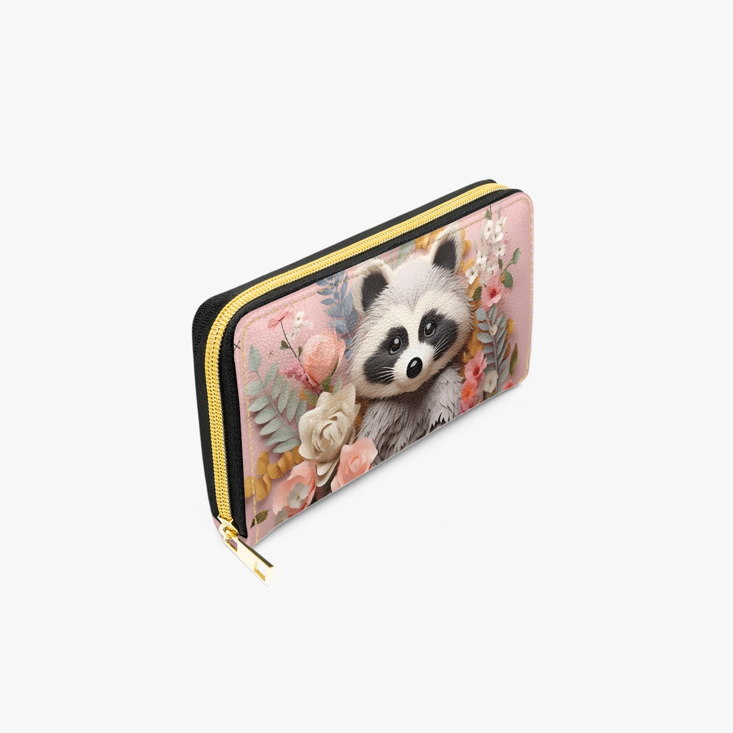 Long Type Zipper Purse - Racoon