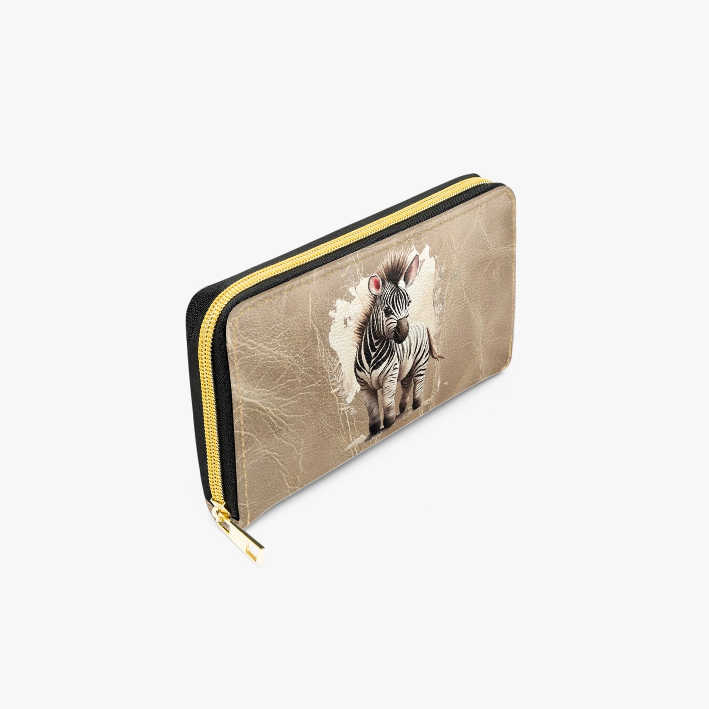 Long Type Zipper Purse - Zebra