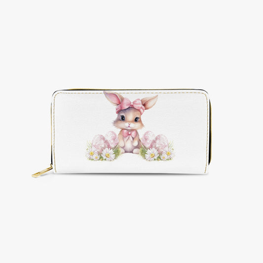 Long Type Zipper Purse, Easter, Rabbit, awd-1350