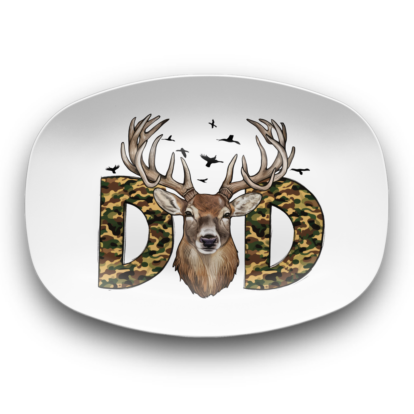 BBQ Platter Dad Antlers10"x14" Platter