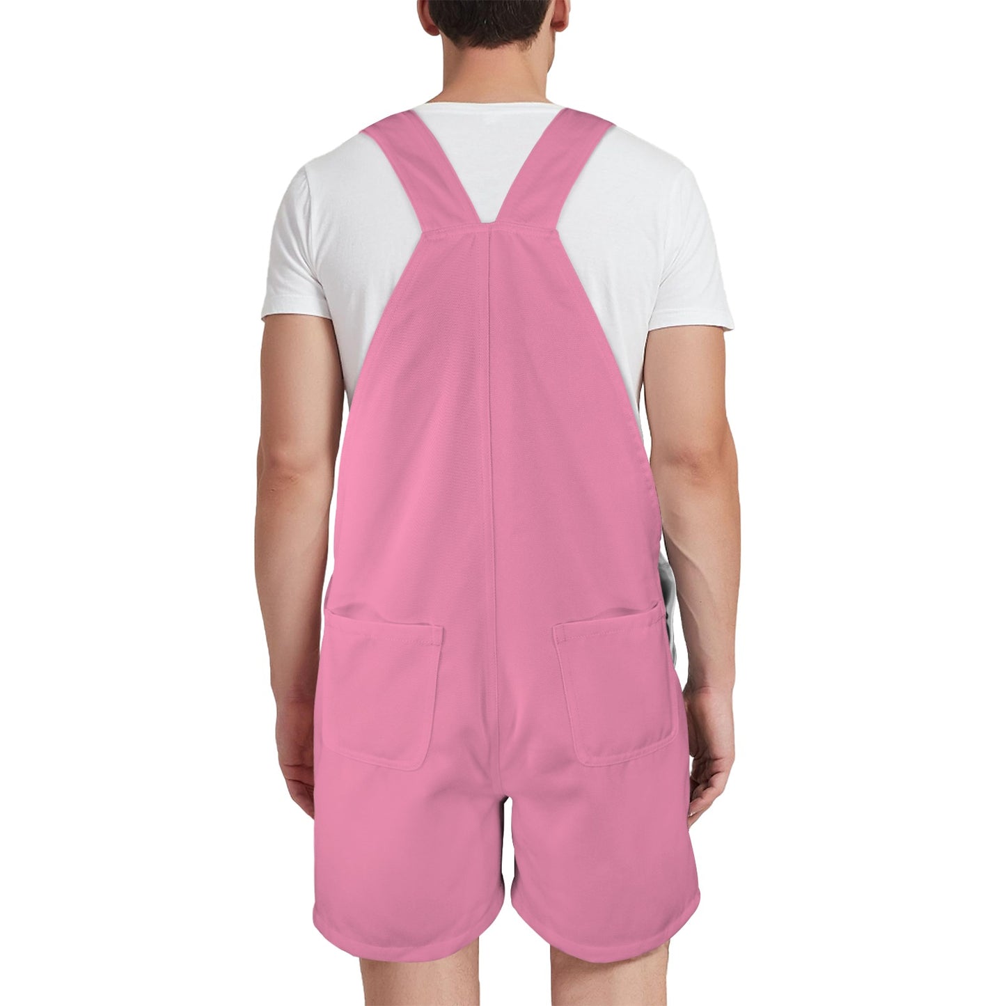 This is my 80's Costume Persian Pink Emerson Easy-Wear Jumpsuit Unisex Shorts Suspender Jumpsuit