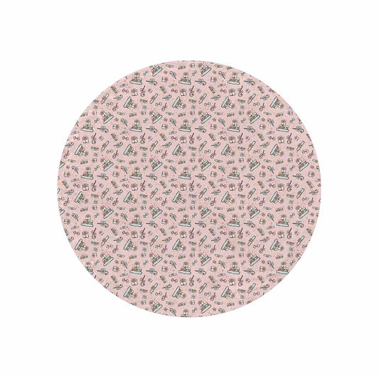 Christmas Presents Circular Micro Fleece Blanket 60"