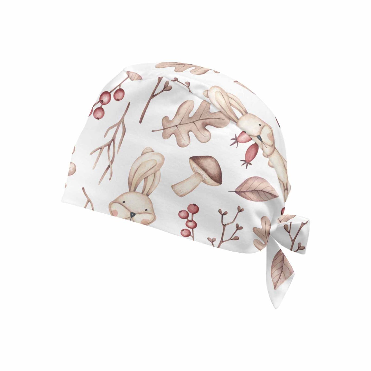 Nurse Scrub Cap Autumn Rabbits  Scrub Cap