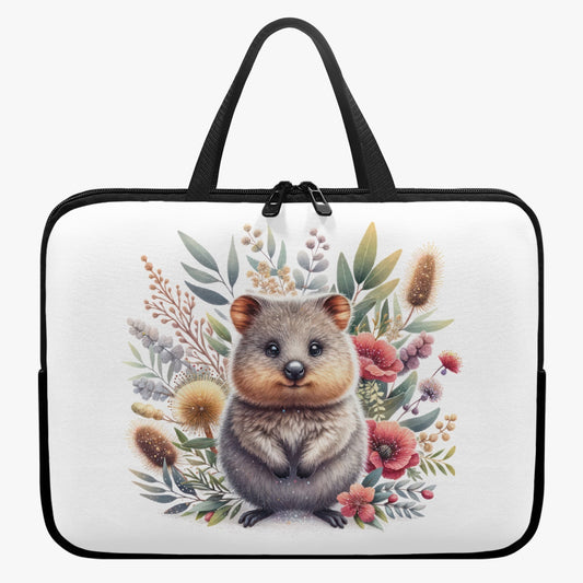 Laptop Sleeve with Handles - Australian Animals - Quokka