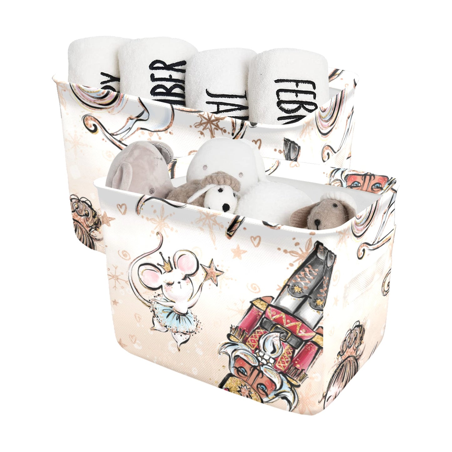 Nutcracker Fabric Storage Basket