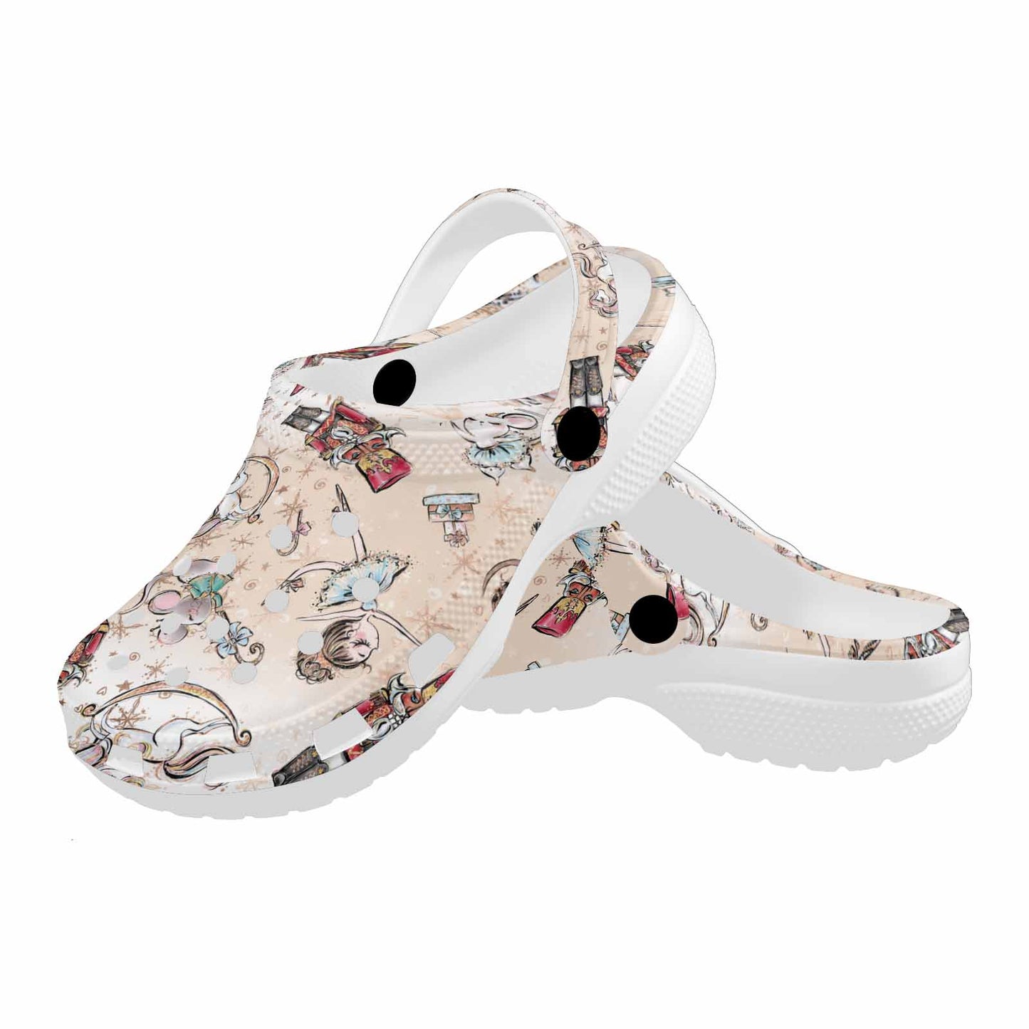 Nutcracker  Custom Print Adults Clogs