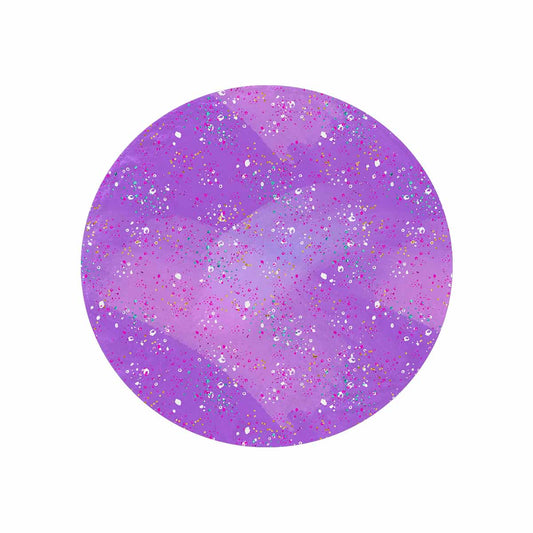 Purple Splash  Circular Micro Fleece Blanket 60"